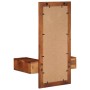 Espejo de pared con cajones madera maciza de acacia 60x33x90 cm de , Espejos - Ref: Foro24-4102372, Precio: 146,26 €, Descuen...