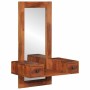 Espejo de pared con cajones madera maciza de acacia 60x33x90 cm de , Espejos - Ref: Foro24-4102372, Precio: 146,26 €, Descuen...