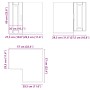 Mueble de cocina esquina pared Porto roble marrón de , Armarios de cocina - Ref: Foro24-854104, Precio: 84,37 €, Descuento: %