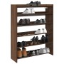 Mueble zapatero madera contrachapada marrón roble 80x25x100 cm de , Zapateros y organizadores de calzado - Ref: Foro24-859902...