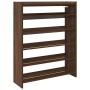 Mueble zapatero madera contrachapada marrón roble 80x25x100 cm de , Zapateros y organizadores de calzado - Ref: Foro24-859902...