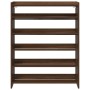 Mueble zapatero madera contrachapada marrón roble 80x25x100 cm de , Zapateros y organizadores de calzado - Ref: Foro24-859902...