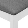 Sillas de comedor con cojines 4 unidades madera maciza blanca en Sillas de comedor | Comprar online en Foru.es