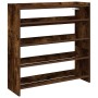 Zapatero madera contrachapada roble ahumado 80x25x81 cm de , Zapateros y organizadores de calzado - Ref: Foro24-859909, Preci...
