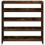 Zapatero madera contrachapada roble ahumado 80x25x81 cm de , Zapateros y organizadores de calzado - Ref: Foro24-859909, Preci...