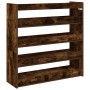 Zapatero madera contrachapada roble ahumado 80x25x81 cm de , Zapateros y organizadores de calzado - Ref: Foro24-859909, Preci...
