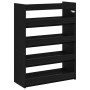 Mueble zapatero madera contrachapada negro 60x25x81 cm de , Zapateros y organizadores de calzado - Ref: Foro24-859879, Precio...