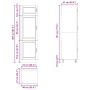 Mueble de cocina Porto de madera contrachapada roble ahumado de , Armarios de cocina - Ref: Foro24-854112, Precio: 207,90 €, ...