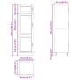Mueble de cocina Porto de madera contrachapada roble sonoma de , Armarios de cocina - Ref: Foro24-854110, Precio: 199,07 €, D...