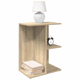 Mesita de noche madera de ingeniería roble sonoma 46,5x29x61 cm de , Mesitas de noche - Ref: Foro24-858654, Precio: 33,17 €, ...