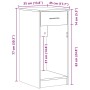 Torre de ordenador con cajón madera vieja 35x45x77 cm de , Escritorios - Ref: Foro24-858747, Precio: 61,04 €, Descuento: %