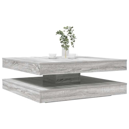 Mesa de centro giratoria 360 grados gris Sonoma 90x90x34,5 cm de , Mesas de centro - Ref: Foro24-3321356, Precio: 137,25 €, D...