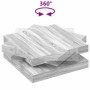 Mesa de centro giratoria 360 grados gris Sonoma 90x90x34,5 cm de , Mesas de centro - Ref: Foro24-3321356, Precio: 137,25 €, D...
