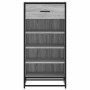 Mueble zapatero madera contrachapada gris sonoma 48x38x97,5 cm de , Zapateros y organizadores de calzado - Ref: Foro24-849212...