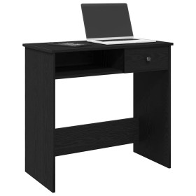 Escritorio de madera contrachapada negro 80x40x75 cm de , Escritorios - Ref: Foro24-860473, Precio: 64,51 €, Descuento: %