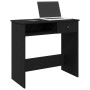 Escritorio de madera contrachapada negro 80x40x75 cm de , Escritorios - Ref: Foro24-860473, Precio: 64,51 €, Descuento: %