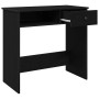 Escritorio de madera contrachapada negro 80x40x75 cm de , Escritorios - Ref: Foro24-860473, Precio: 64,51 €, Descuento: %