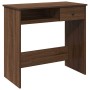 Escritorio de madera de ingeniería roble marrón 80x40x75 cm de , Escritorios - Ref: Foro24-860478, Precio: 67,40 €, Descuento: %