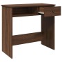 Escritorio de madera de ingeniería roble marrón 80x40x75 cm de , Escritorios - Ref: Foro24-860478, Precio: 67,40 €, Descuento: %