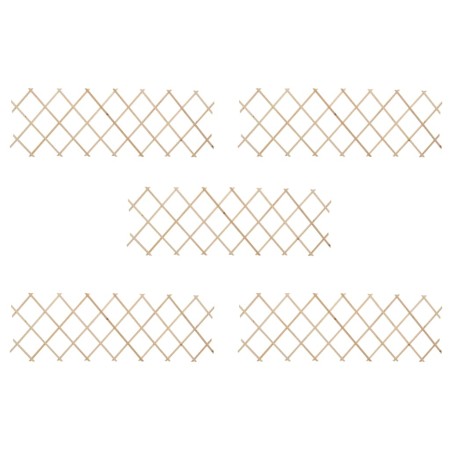 Vallas enrejadas 5 uds madera de abeto 180x60 cm de vidaXL, Paneles de vallas - Ref: Foro24-47240, Precio: 33,67 €, Descuento: %