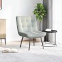 Sillón de relax terciopelo gris claro 64x74x84 cm de , Sillas - Ref: Foro24-4012317, Precio: 91,96 €, Descuento: %