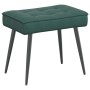 Sillón de relax con reposapiés terciopelo verde oscuro de , Sillas - Ref: Foro24-4012329, Precio: 96,27 €, Descuento: %