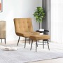 Sillón de relax con reposapiés terciopelo marrón de , Sillas - Ref: Foro24-4012334, Precio: 89,52 €, Descuento: %