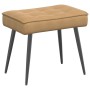 Sillón de relax con reposapiés terciopelo marrón de , Sillas - Ref: Foro24-4012334, Precio: 89,52 €, Descuento: %