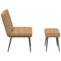 Sillón de relax con reposapiés terciopelo marrón de , Sillas - Ref: Foro24-4012334, Precio: 89,52 €, Descuento: %