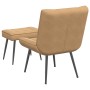 Sillón de relax con reposapiés terciopelo marrón de , Sillas - Ref: Foro24-4012334, Precio: 89,52 €, Descuento: %