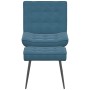 Sillón de relax con reposapiés terciopelo azul de , Sillas - Ref: Foro24-4012336, Precio: 99,57 €, Descuento: %