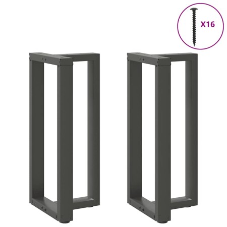 Patas de mesa bar forma T 2 uds acero antracita 40x35x(90-91)cm de , Patas para mesas - Ref: Foro24-4013074, Precio: 141,16 €...