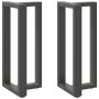 Patas de mesa bar forma T 2 uds acero antracita 40x35x(90-91)cm de , Patas para mesas - Ref: Foro24-4013074, Precio: 141,16 €...