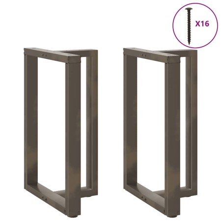Patas de mesa bar forma T 2 uds acero natural 60x35x(90-91) cm de , Patas para mesas - Ref: Foro24-4013083, Precio: 152,63 €,...