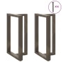 Patas de mesa bar forma T 2 uds acero natural 60x35x(90-91) cm de , Patas para mesas - Ref: Foro24-4013083, Precio: 152,63 €,...