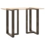 Patas de mesa bar forma T 2 uds acero natural 60x35x(90-91) cm de , Patas para mesas - Ref: Foro24-4013083, Precio: 152,63 €,...