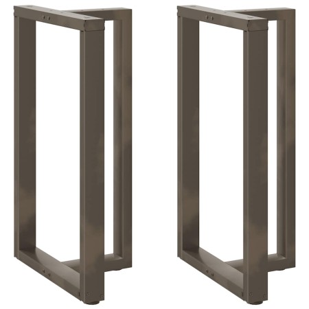 Patas mesa bar forma T 2 uds acero natural 60x35x(100-101) cm de , Patas para mesas - Ref: Foro24-4013095, Precio: 156,37 €, ...