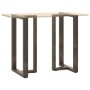 Patas mesa bar forma T 2 uds acero natural 60x35x(100-101) cm de , Patas para mesas - Ref: Foro24-4013095, Precio: 156,37 €, ...