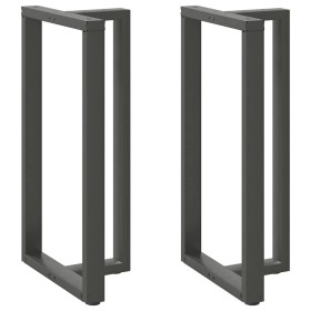 Patas mesa bar forma T 2 uds acero antracita 60x35x(110-111)cm de , Patas para mesas - Ref: Foro24-4013106, Precio: 157,17 €,...