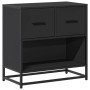 Mesilla de noche negra 60x31x60 cm madera procesada y metal de , Mesitas de noche - Ref: Foro24-848694, Precio: 66,99 €, Desc...