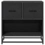 Mesilla de noche negra 60x31x60 cm madera procesada y metal de , Mesitas de noche - Ref: Foro24-848694, Precio: 66,99 €, Desc...
