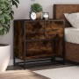 Mesita de noche roble ahumado 60x31x60 cm madera contrachapada de , Mesitas de noche - Ref: Foro24-848696, Precio: 63,72 €, D...