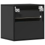 Mesita de noche de pared negra 40x31x39,5 cm de , Mesitas de noche - Ref: Foro24-848724, Precio: 46,38 €, Descuento: %