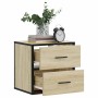 Mesita de noche de pared color roble ahumado 40x31x39,5 cm de , Mesitas de noche - Ref: Foro24-848726, Precio: 45,04 €, Descu...