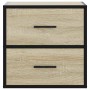 Mesita de noche de pared color roble ahumado 40x31x39,5 cm de , Mesitas de noche - Ref: Foro24-848726, Precio: 45,04 €, Descu...