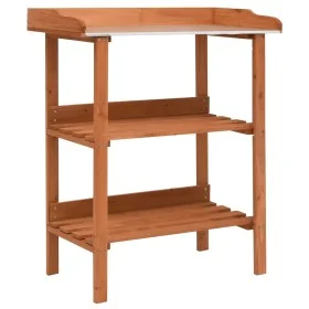 Soporte para plantas de madera de abeto 76x37x89 cm de vidaXL, Soportes para macetas - Ref: Foro24-47244, Precio: 78,11 €, De...