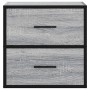 Mesita de noche de pared gris sonoma 40x31x39,5 cm de , Mesitas de noche - Ref: Foro24-848730, Precio: 46,38 €, Descuento: %