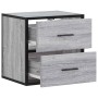 Mesita de noche de pared gris sonoma 40x31x39,5 cm de , Mesitas de noche - Ref: Foro24-848730, Precio: 46,38 €, Descuento: %