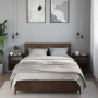 Mesitas de noche pared 2 uds color roble marrón 40x31x39,5 cm de , Mesitas de noche - Ref: Foro24-848753, Precio: 58,73 €, De...