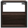 Mesitas de noche pared 2 uds color roble marrón 40x31x39,5 cm de , Mesitas de noche - Ref: Foro24-848753, Precio: 58,73 €, De...